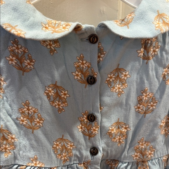 Tommy Bahama Elegant Light Blue Dress with Floral Accents Toddler 4T - Picture 8 of 11